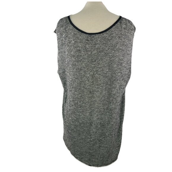 Rock & Republic Womens 1X Gray Top Sleeveless Black Embellished Cross Rayon Poly - Picture 5 of 8